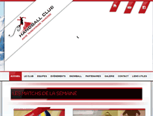 Tablet Screenshot of handball-aime.com